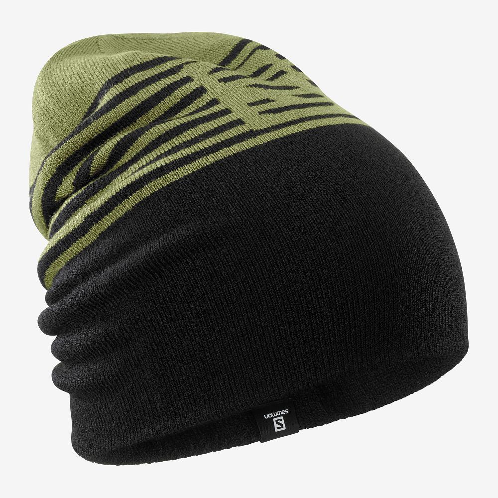 Salomon FLATSPIN REVERSIBLE Gorros Hombre - Negras - Colombia (05789-RNBC)